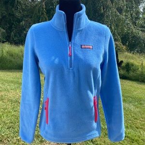 Vineyard Vines Women's Fleece Blue & Pink Sz XS